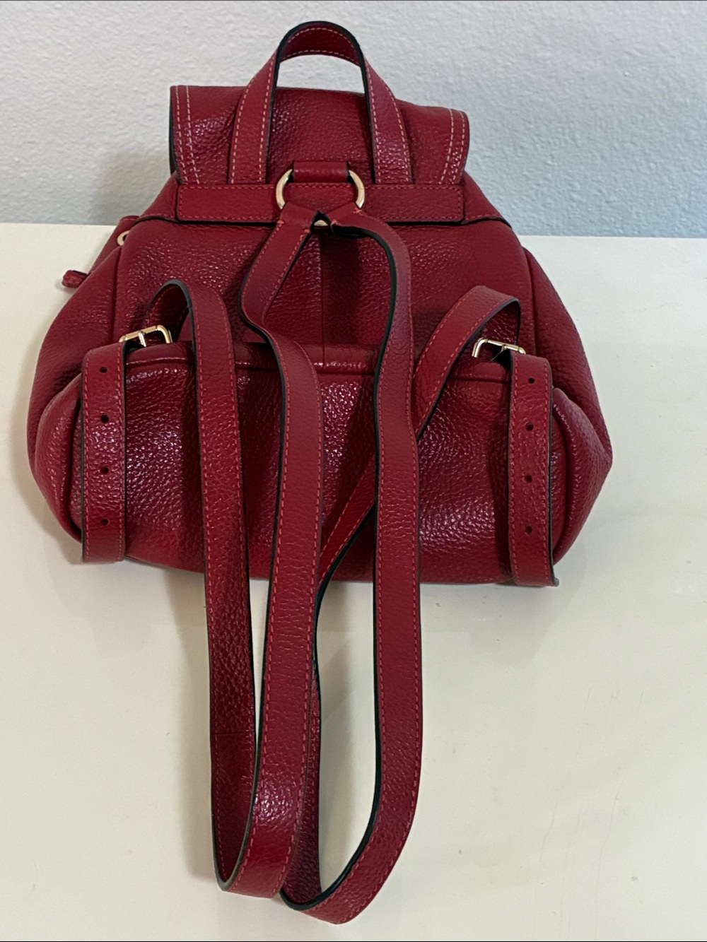 Coach Pennie 22 mini backpack Red - Picture 7 of 8